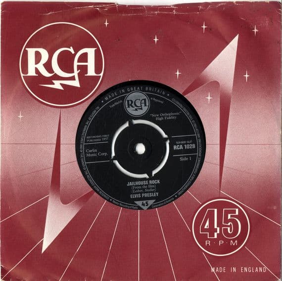 Elvis Presley - Jailhouse Rock/Treat Me Nice (1028) M-