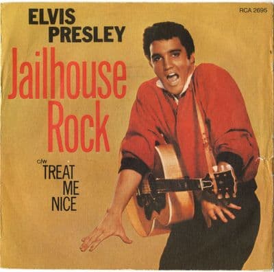 Elvis Presley - Jailhouse Rock/Treat Me Nice (2695) Blue Label