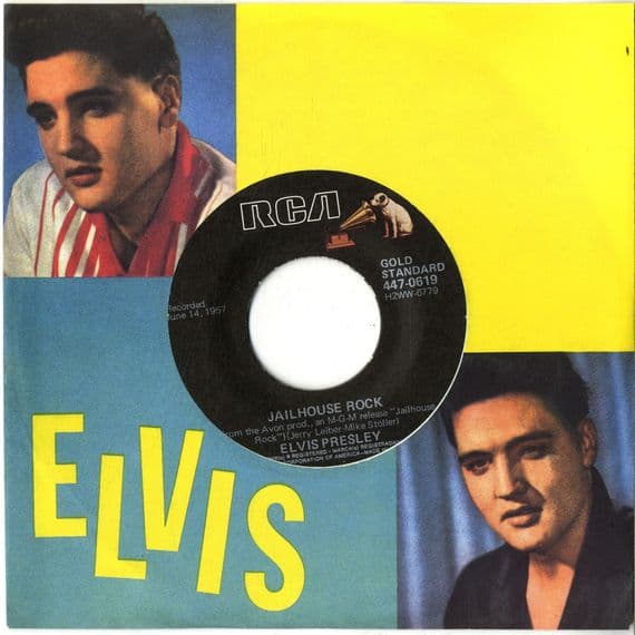 Elvis Presley - Jailhouse Rock/Treat Me Nice (447-0619) Gold Standard - New/Unplayed