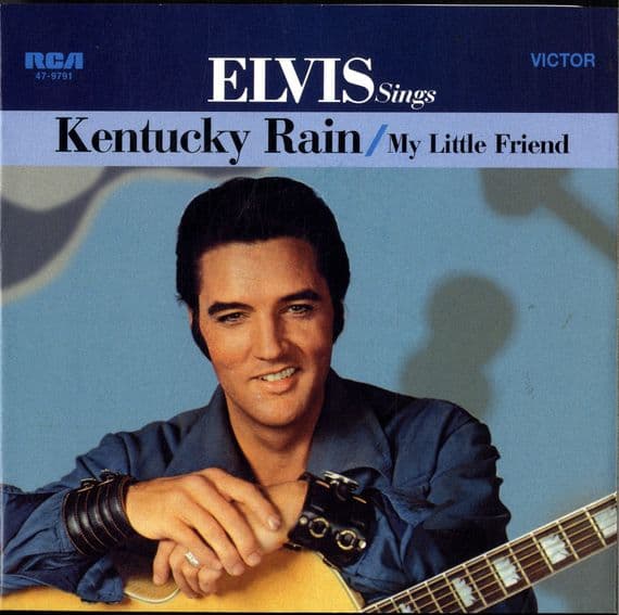 Elvis Presley - Kentucky Rain/My Little Friend (47-9781) Red Vinyl - M/M