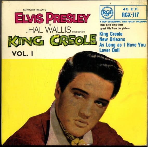 Elvis Presley - King Creole Vol. 1 (RCX 117)  Orange Label - Solid Centre