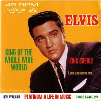 Elvis Presley - King Of The Whole Wide World/King Creole  (DME 11803) Gold Vinyl - M
