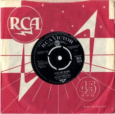 Elvis Presley - Kiss Me Quick/Something Blue  (1375)  M-