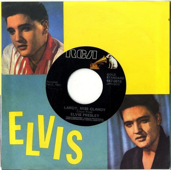Elvis Presley - Lawdy Miss Clawdy/Shake Rattle and Roll (447-0615) Gold Standard - New
