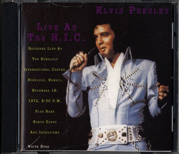 Elvis Presley - Live At The H.I.C. - White Star CD