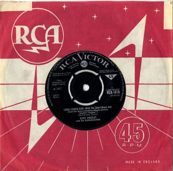 Elvis Presley - Long Legged Girl/That's Someone You Never Forget (1616)  Ex