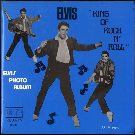 Elvis Presley - Malaysia - King Of Rock 'n' Roll - (EP A 183) With Photo Album