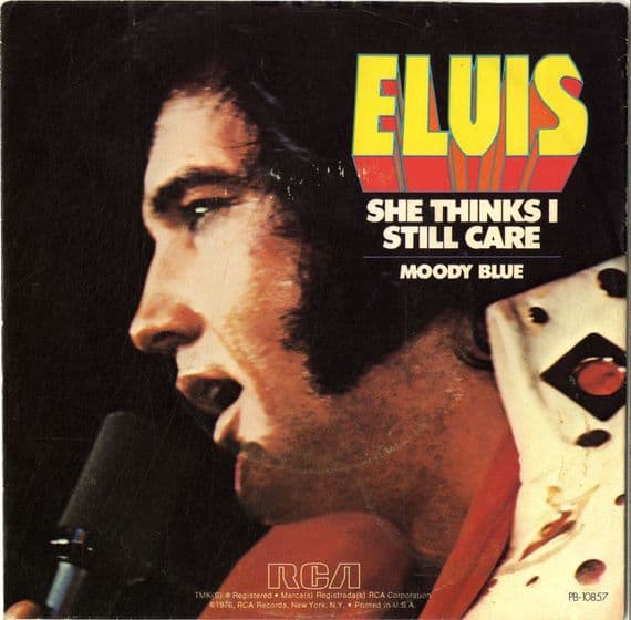 Elvis Presley - Moody Blue/She Thinks I Still Care (PB 10857) M-