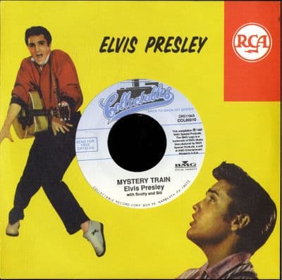 Elvis Presley - Mystery Train/I Forgot To Remember To Forget (80010) Grey Marbled Vinyl - M-