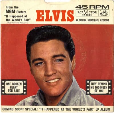 Elvis Presley - One Broken Heart For Sale/They Remind Me Too Much Of You (47-8134)