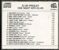 Elvis Presley - One Night With Elvis - EU CD