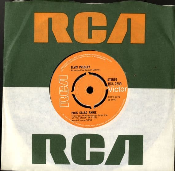 Elvis Presley - Polk Salad Annie/C.C. Rider (2359) As New Condition