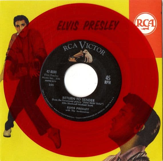 Elvis Presley - Return To Sender/Where Do You Come From (47-8100) Red Vinyl - M/M1)