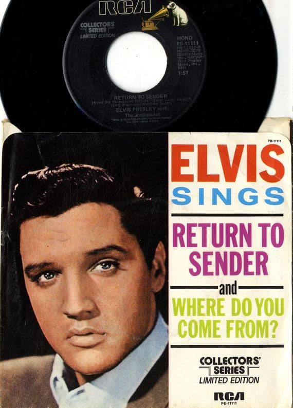 Elvis Presley - Return To Sender/Where Do You Come From (PB 11111) Collector's Series