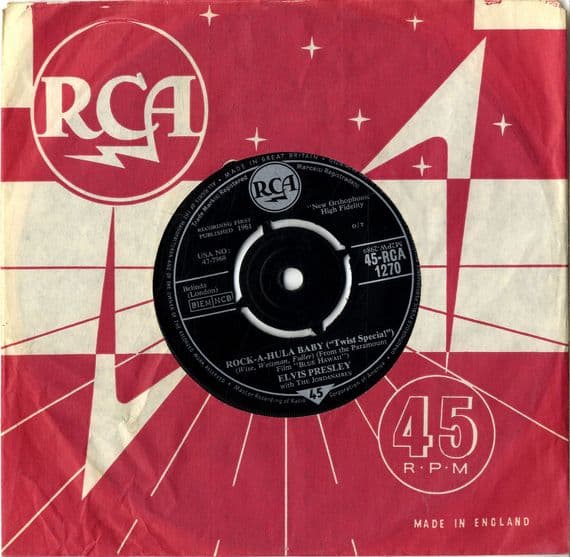 Elvis Presley - Rock A Hula Baby/Can't Help Falling In Love (1270) Ex