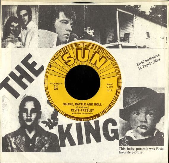 Elvis Presley - Shake, Rattle And Roll/Heartbreak Hotel  (Sun 227) New/Unplayed