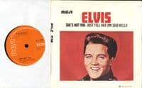 Elvis Presley - She's Not You/Just Tell Her Jim Said Hello (2705) Solid Centre - M-