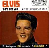 Elvis Presley - She's Not You/Just Tell Her Jim Said Hello (47-8041) Red Vinyl - M/M