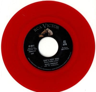 Elvis Presley - She's Not You/Just Tell Her Jim Said Hello (47-8041) Red Vinyl - M/M