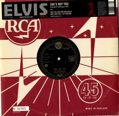 Elvis Presley - She's Not You/Just Tell Her Jim Said Hello/She's Not You (Alt) 1303 - M