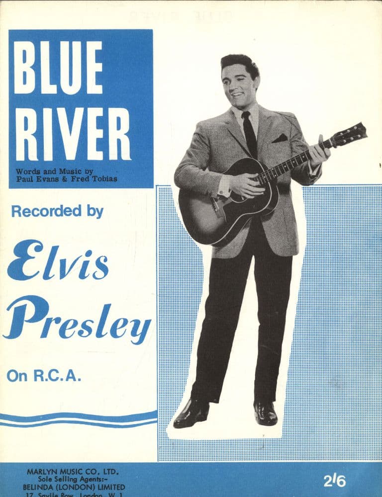 Elvis Presley - Sheet Music - Blue River - Mint