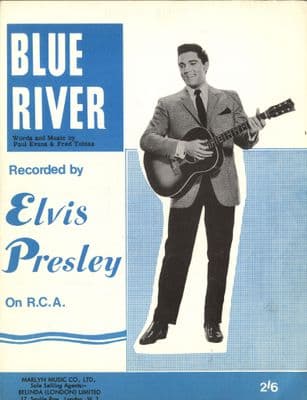 Elvis Presley - Sheet Music - Blue River - Mint