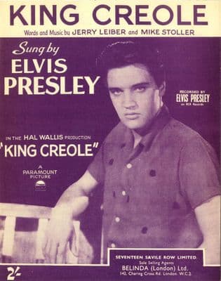 Elvis Presley - Sheet Music - King Creole - Mint