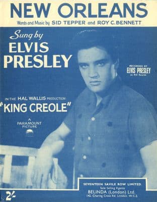 Elvis Presley - Sheet Music - New Orleans -  M-