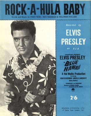 Elvis Presley - Sheet Music - Rock-A-Hula Baby - Mint