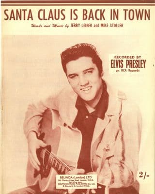 Elvis Presley - Sheet Music - Santa Claus Is Back In Town - Excellent