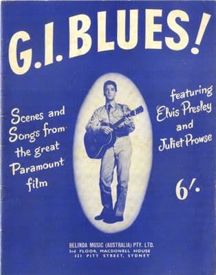 Elvis Presley - Songbook - G.I. Blues - Rare Australian Issue from 1960