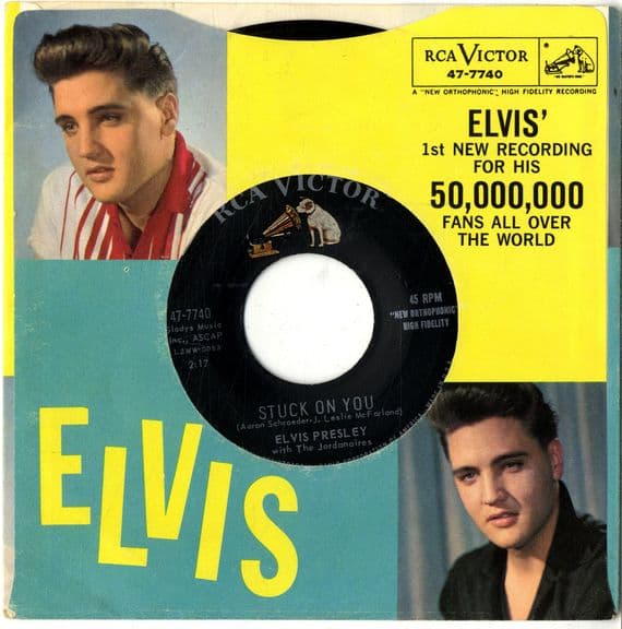 Elvis Presley - Stuck On You/Fame And Fortune (47-7740)