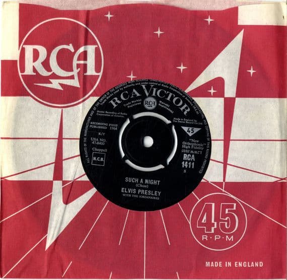 Elvis Presley - Such A Night/Never Ending (1411) M-