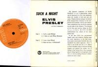 Elvis Presley - Such A Night (RCX 190) Orange Label Solid Centre