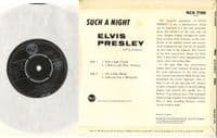 Elvis Presley - Such A Night (RCX 7195)  M-