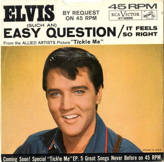 Elvis Presley - (Such An) Easy Question/It Feels So Right (47-8585)
