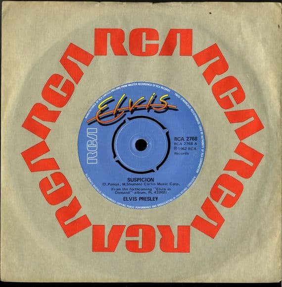 Elvis Presley - Suspicion/It's A Long Lonely Highway (2768)  Rare Blue Label