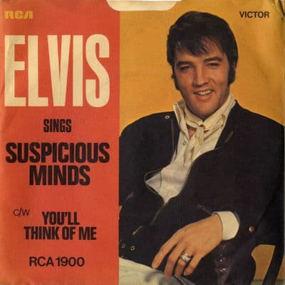 Elvis Presley - Suspicious Minds (1900) Solid Centre Ex/Ex