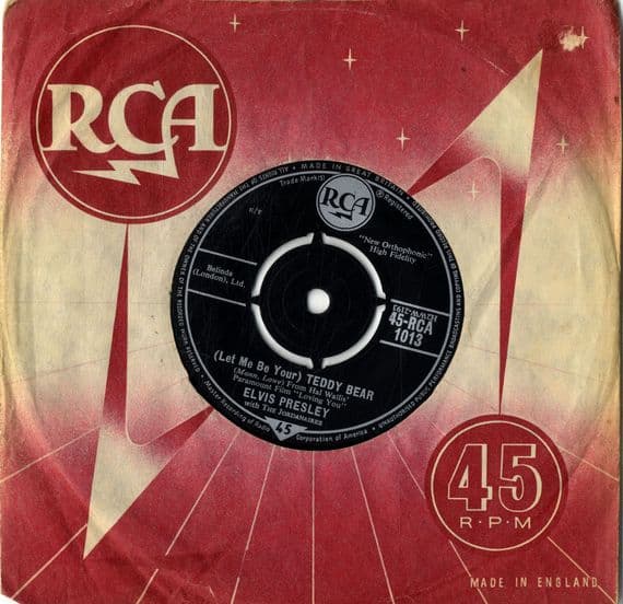 Elvis Presley - Teddy Bear/Loving You (1013) Round Centre