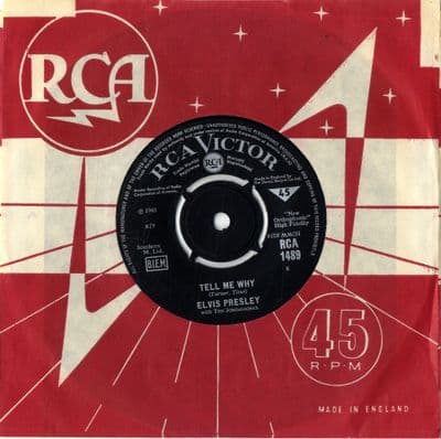 Elvis Presley - Tell Me Why/Puppet On A String (1489)  Ex