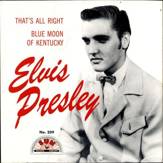 Elvis Presley - That's All Right/Blue Moon Of Kentucky  (Sun 209) Red Vinyl - M /M