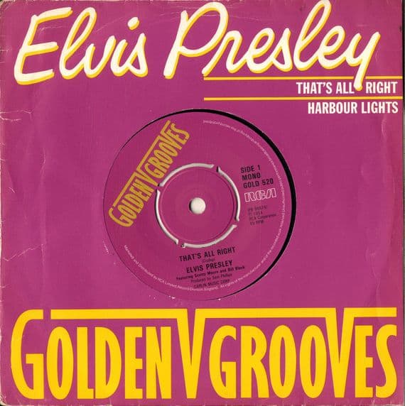 Elvis Presley - That's All Right/Harbour Lights (GOLD 520)  M-