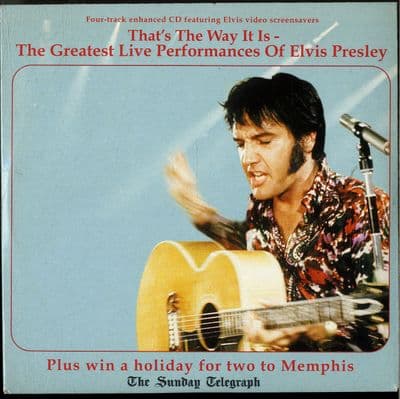 Elvis Presley -That's The Way It Is - Sunday Telegraph CD EP