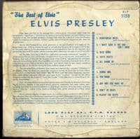 Elvis Presley - The Best Of Elvis (DLP 1159) HMV 10