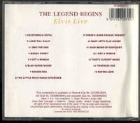 Elvis Presley - The Legend Begins - Elvis Live - UK CD