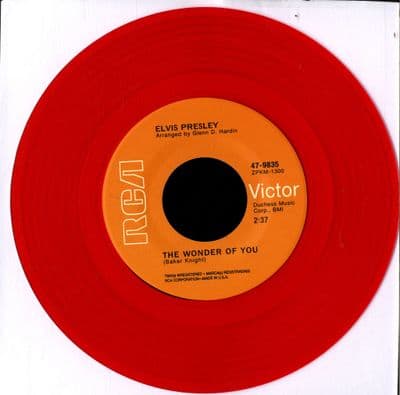 Elvis Presley - The Wonder Of You/Mama Liked the Roses (47-9835) RED VINYL - M/M