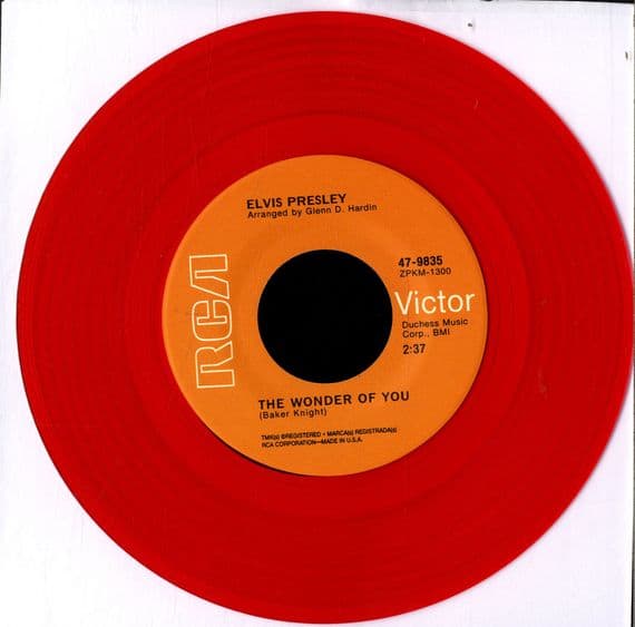 Elvis Presley - The Wonder Of You/Mama Liked the Roses (47-9835) RED VINYL - M/M