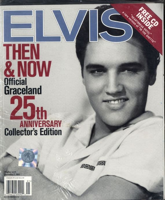 Elvis Presley -Then & Now - USA Mag with CD - New/Sealed