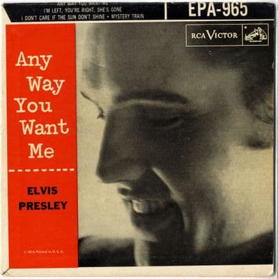 Elvis Presley - USA - Any Way You Want Me (EPA 965) - Rare Dogless Label) Ex/Ex