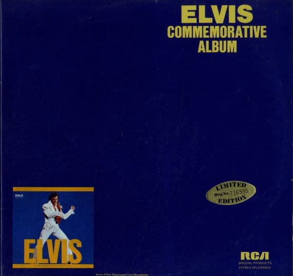 Elvis Presley - USA - Elvis Commemorative Album (DPL2-0056) Gold Vinyl 2 LP Set - M-